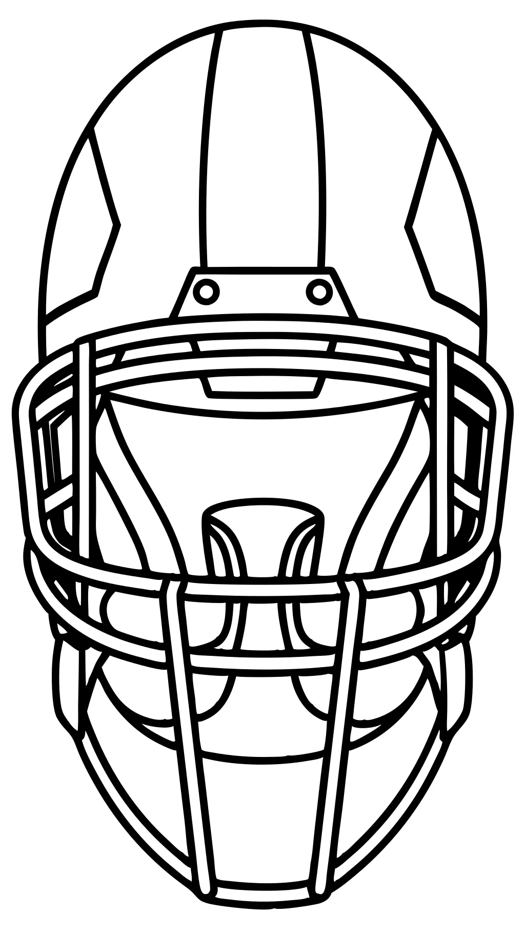 coloring page football helmet